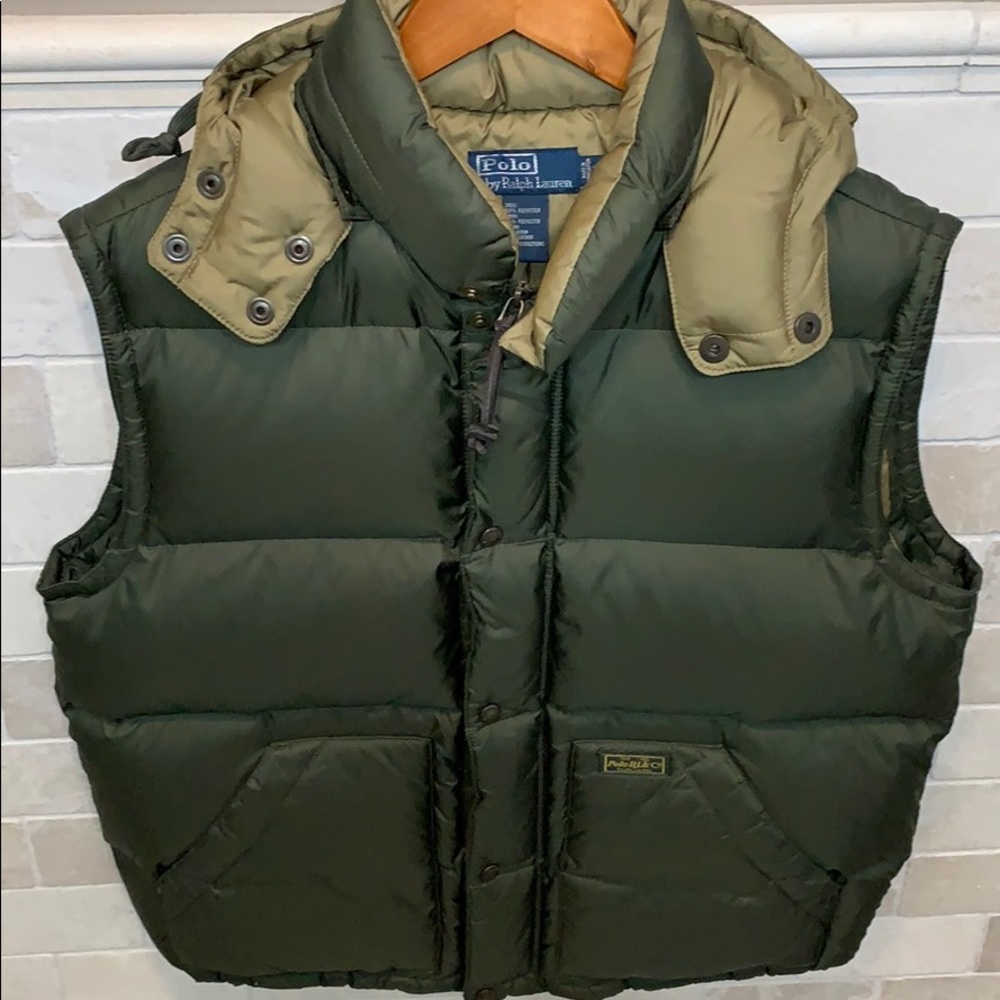 Polo Ralph Lauren Men’s SZ L Down Vest Green